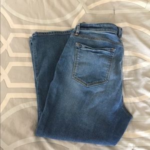 Loft size 10 curvy kick crop jeans